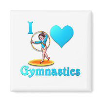 i love gymnastics #3 magnet