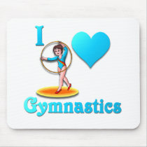i love gymnastics #3 mouse pads