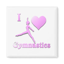 i love gymnastics #6 magnet