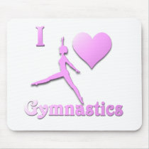 i love gymnastics #6 mousepad