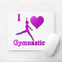 i love gymnastics #8 mouse pads