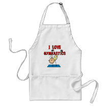 I Love Gymnastics aprons by stick_figures I Love Gymnastics aprons