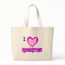 I Love GYMNASTICS Canvas Bag