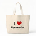I Love Gymnastics bags