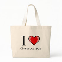 I Love Gymnastics Tote Bag