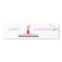 I LOVE GYMNASTICS BUMPER STICKER bumper stickers by gymnastabbytipper I LOVE GYMNASTICS BUMPER STICKER bumper stickers