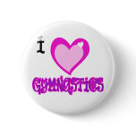 I Love GYMNASTICS buttons