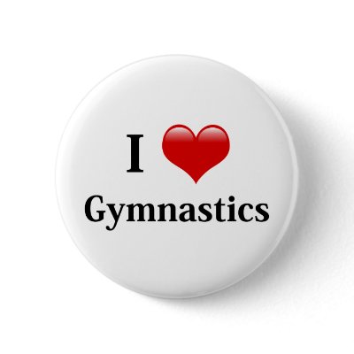 I Love Gymnastics Pin