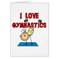I Love Gymnastics Greeting Card