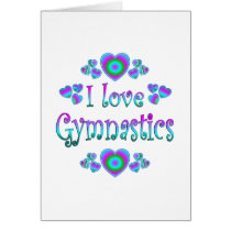 I Love Gymnastics Card