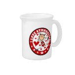 I Love Gymnastics Drink Pitcher