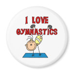 I Love Gymnastics Magnets