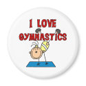 I Love Gymnastics magnets