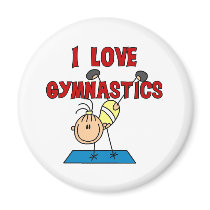I Love Gymnastics magnets by stick_figures I Love Gymnastics magnets