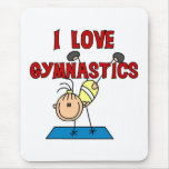 I Love Gymnastics mousepads