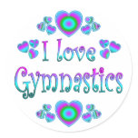 I Love Gymnastics Stickers