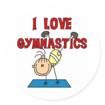 I Love Gymnastics stickers by stick_figures I Love Gymnastics stickers
