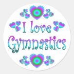 I Love Gymnastics Stickers