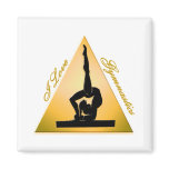 i Love Gymnastics triangle #6 magnets