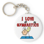 I Love Gymnastics Tshirts and Gifts keychains