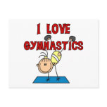 I Love Gymnastics Tshirts and Gifts postcards