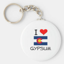I Love GYPSUM Colorado Key Chain