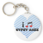 I Love Gypsy Jazz Keychains
