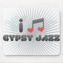 I Love Gypsy Jazz Mouse Pad