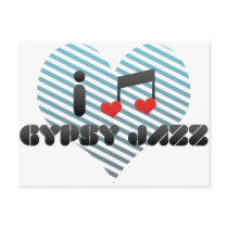 I Love Gypsy Jazz Post Card