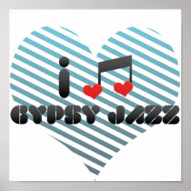 I Love Gypsy Jazz Print