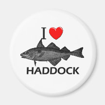 I Love Haddock Magnet