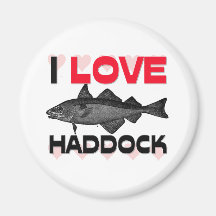 I Love Haddock Magnets