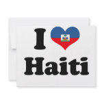 I LOVE HAITI 2 PERSONALIZED ANNOUNCEMENTS