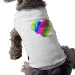 I Love Haiti, Children's Pastel Chalk Heart Dog Tee Shirt