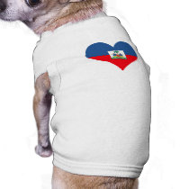 I LOVE HAITI PET SHIRT