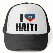 I LOVE HAITI TRUCKER HAT
