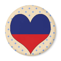 I Love Haiti Refrigerator Magnets