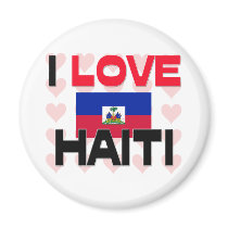 I Love Haiti magnets