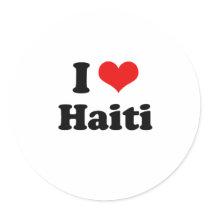I LOVE HAITI stickers