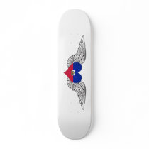 I Love Haiti -wings Skate Board
