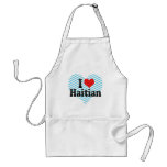 I Love Haitian aprons