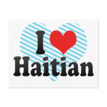 I Love Haitian Postcard