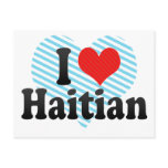 I Love Haitian Postcard
