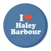 I LOVE HALEY BARBOUR FRIDGE MAGNET