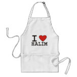 I Love Halim aprons