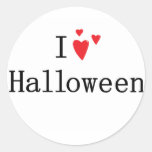 I love Halloween Round Stickers