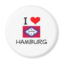 I Love HAMBURG Arkansas magnets