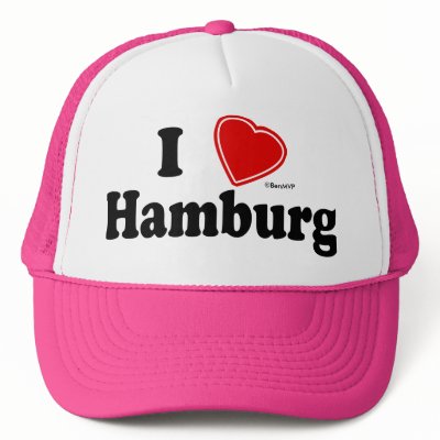 I Love Hamburg Mesh Hats by Rep_Yo_City
