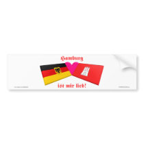 I Love Hamburg ist mir lieb bumper stickers