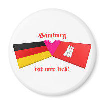 I Love Hamburg ist mir lieb magnets